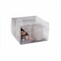 Set 4 lumanari cu LED cu telecomanda, 7 x 10 cm, parafina, alb