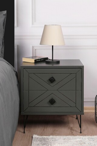 Noptiera Luna, Kalune Design, 50x40x55 cm, antracit 50x40x55 imagine 2022