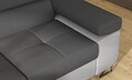 Coltar extensibil stanga 4 locuri, ELTAP, Anton, 272x203x85 cm, lemn/poliester, gri inchis/gri deschis