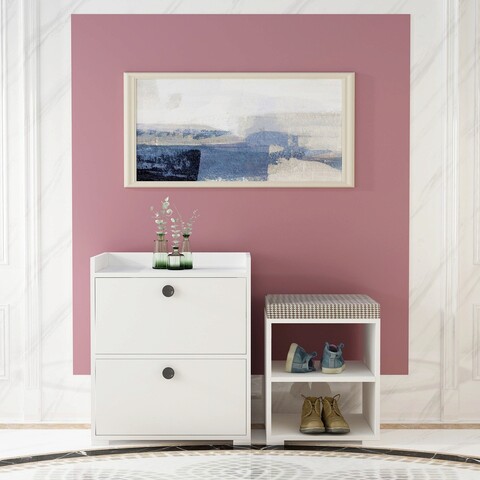 Pantofar, olivia, meteor, 48.6x76.8x35 cm, pal , alb