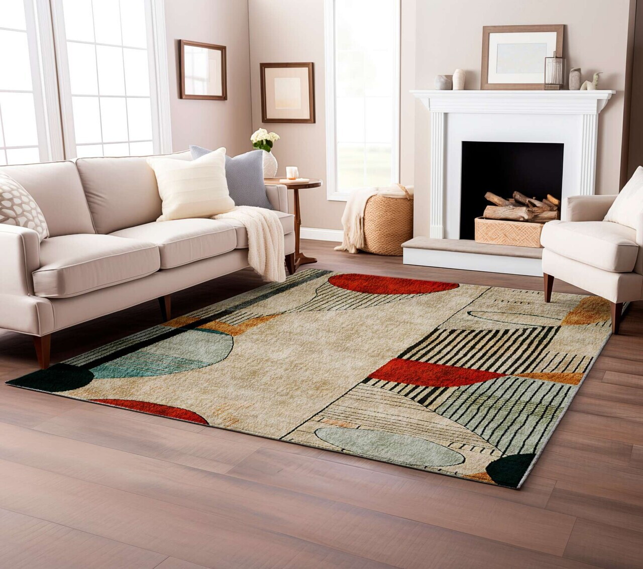Covor, BSR-4, 100x180 cm, Bumbac/Poliester, Multicolor - view 3