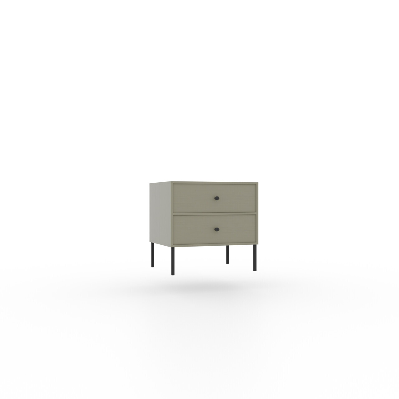 Noptiera ADRK, Tili, 51.8x40.8x50 cm, PAL laminat, verde eucalipt — imaginea 3