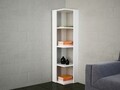 Raft pentru carti Venita, Furny Home, 31.3x33.1x120 cm, alb