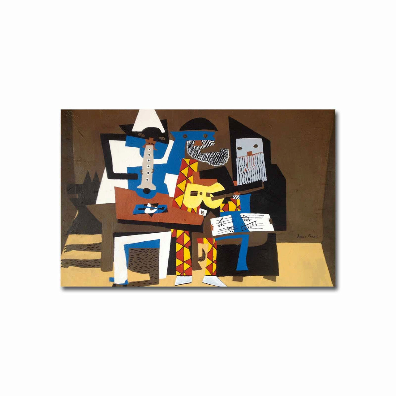 Tablou decorativ, FAMOUSART-10, Canvas, Dimensiune: 45 x 70 cm, Multicolor