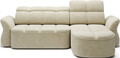 Coltar extensibil dreapta 3 locuri ELTAP, Beneth, 301x185x115 cm, lemn/poliester, bej deschis