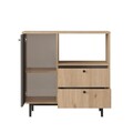 Dulap multifunctional, Locelso, RE1-SA, Stejar / Antracit