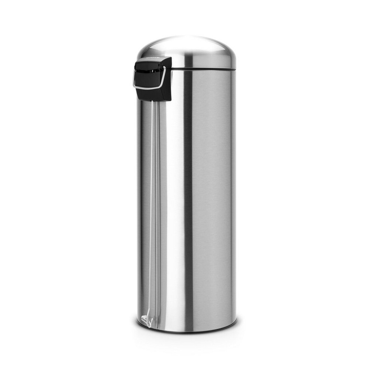 Cos De Gunoi Cu Pedala, Brabantia, Retro Slim, 20 L, Inox, Argintiu