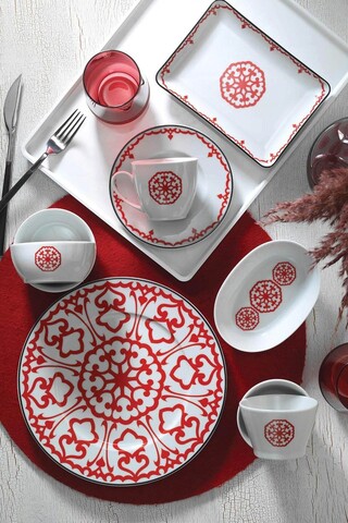 Serviciu de masa breakfast 32 piese LB32KH420596617, Kutahya Porselen, portelan, multicolor Bucatarie