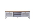 Comoda TV, Wolina, Calvin, 55x180x41 cm, MDF , Alb / Stejar