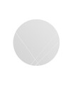 Oglinda decorativa, Siam, Lopi, 60x60x2.2 cm, MDF , Alb