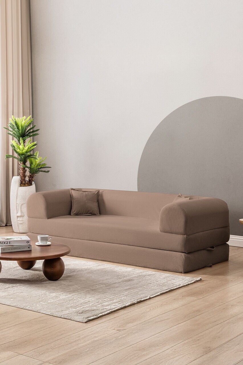 Canapea extensibila 3 locuri, Atelier del Sofa, 118FVL1304, Tesatura plus reiata, Bej