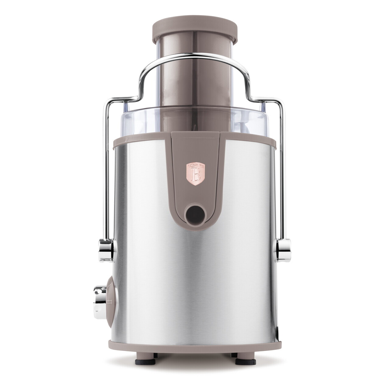 Storcator de fructe Berlinger Haus, Taupe, 500W, 600 ml, inox, taupe mat/argintiu - imagine 2