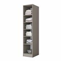 Dulap pentru haine, Hanah Home, BA278, 45x210x57.5 cm, Gresie