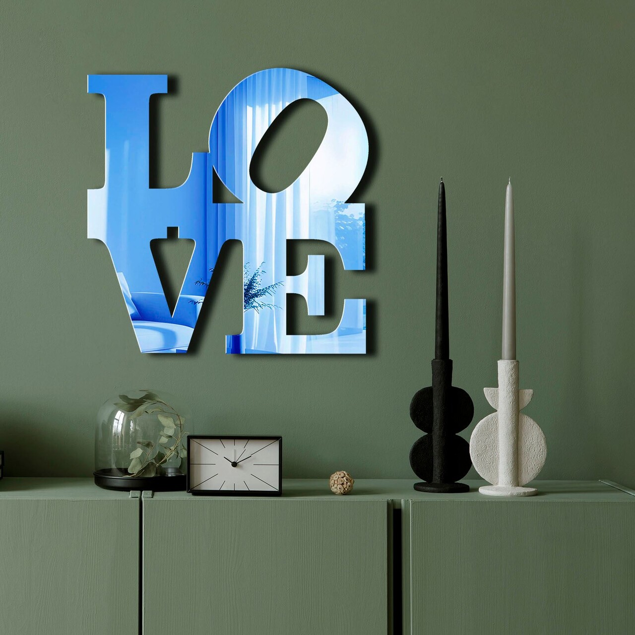 Oglinda decorativa Ozgl506 Partea de jos: 100% EVA (Grosime: 10 mm) Albastru