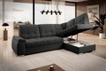 Coltar extensibil dreapta 3 locuri ELTAP, RT-04FL, Sado, 272x192x95 cm, lemn/poliester, gri inchis