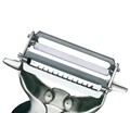 Curatator legume si fructe 2 in 1 Steel, Kuchenprofi, 12 x 7 cm, inox, argintiu