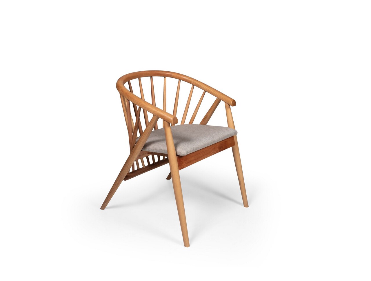 Scaun, Fairfax, Rizoma, 55x77x47 cm, Lemn de fag, Natural - 1 | YEO