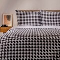 Lenjerie de pat pentru o persoana Rebeka, Homla, 2 piese, 140x200 cm, bumbac, alb/negru