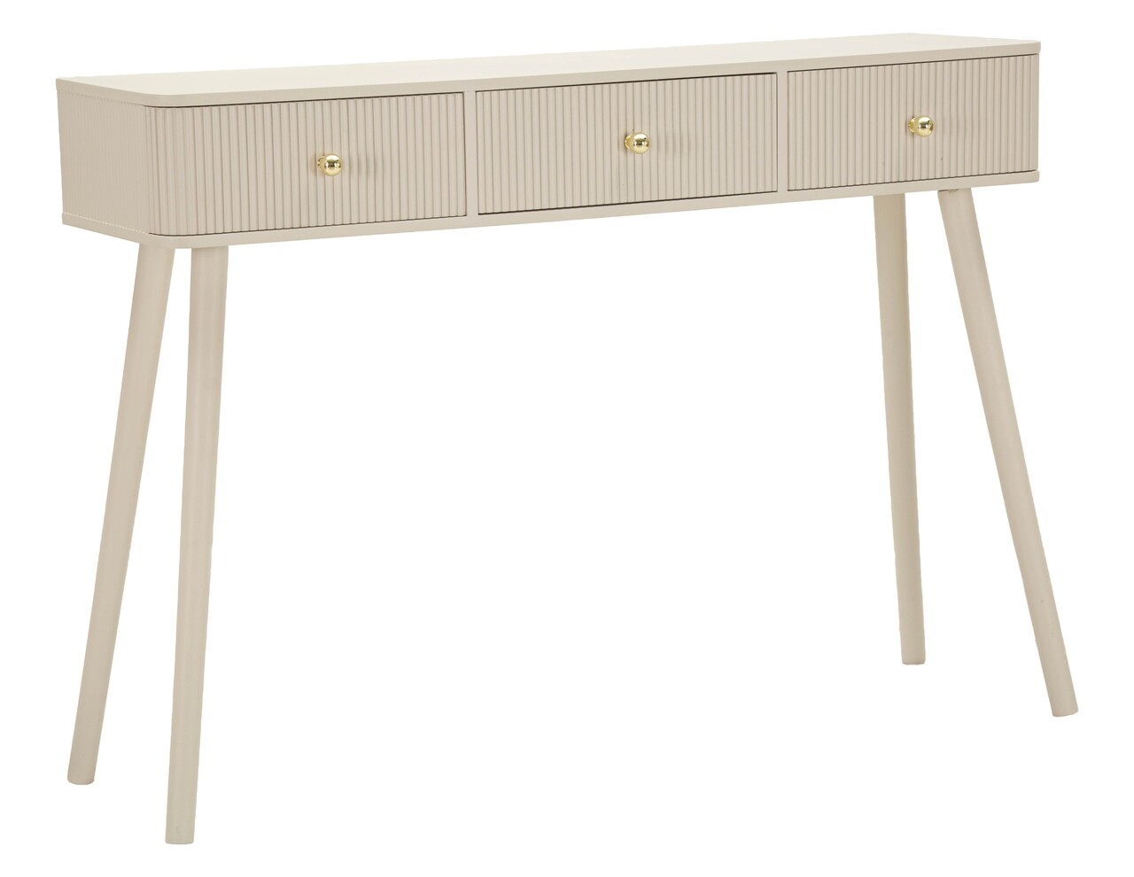 Consola, Mauro Ferretti, Shy, 108x30x77 cm, lemn de pin, alb/auriu - view 9