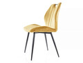 Scaun Arco Velvet, Signal, 51x46x91 cm, catifea/otel, mustar/negru