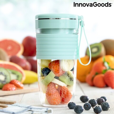 Mixer cu pahar portabil reincarcabil fruly innovagoods, 300 ml