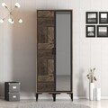 Dulap pentru haine, Hommy Craft, Kumsal PR, 80x47.5x201.4 cm, PAL, Nuc / Antracit