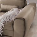 Coltar extensibil stanga 4 locuri ELTAP, Foble, 267x196x100 cm, lemn/poliester, maro deschis