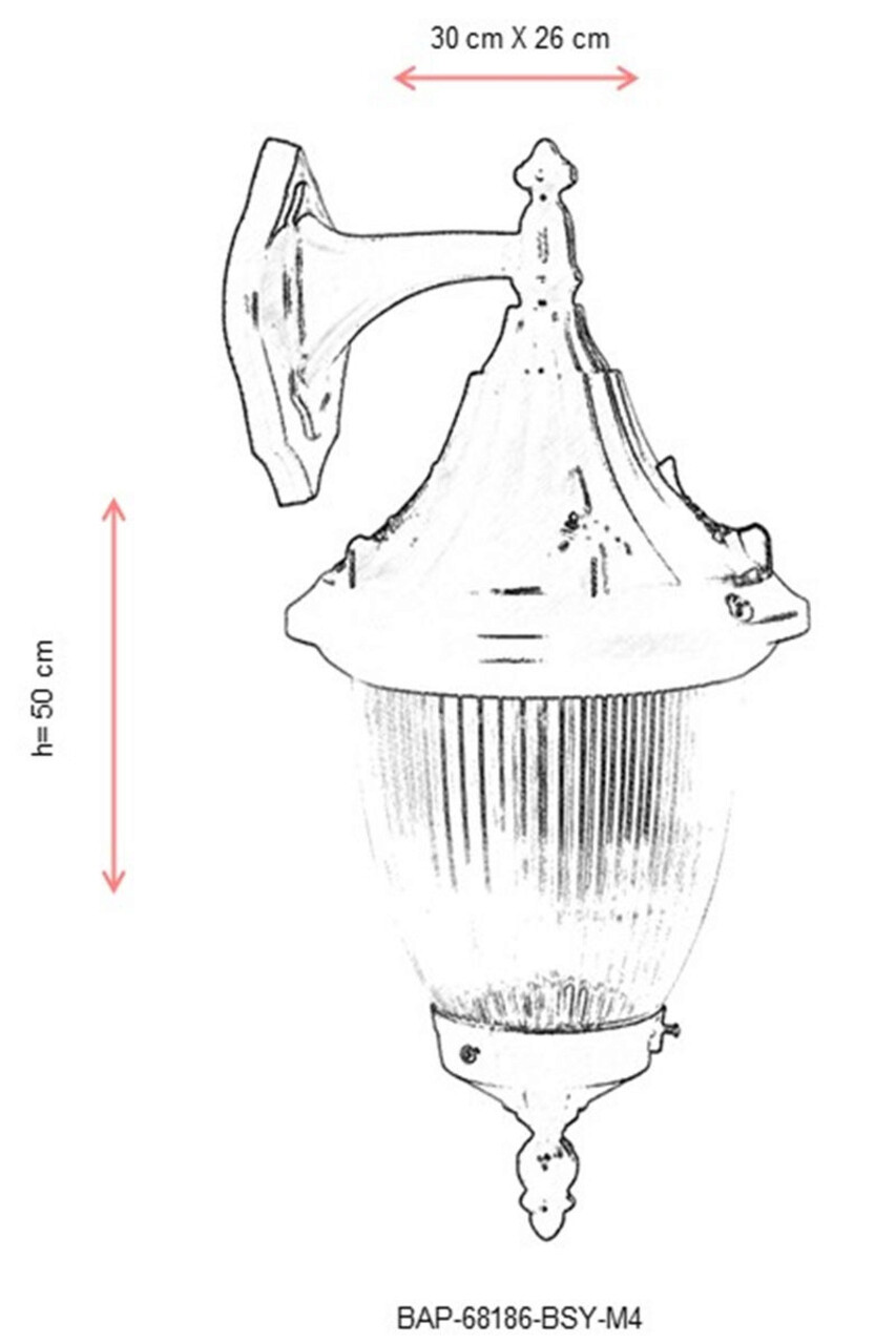 Lampa de exterior, Avonni, 685AVN1244, Plastic ABS, Negru