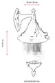 Lampa de exterior, Avonni, 685AVN1244, Plastic ABS, Negru