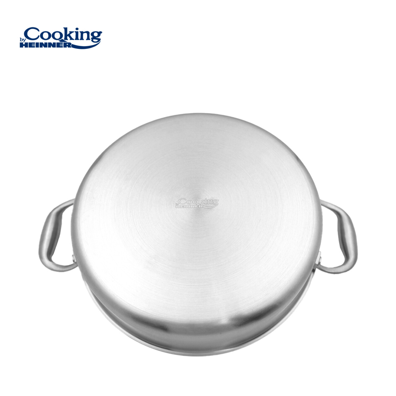 Cratita cu capac Atomic3, Cooking by Heinner, 26x7 cm, 3.5 L, inox/sticla, argintiu - imagine 4