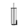 Perie de toaleta cu suport, Brabantia, Profile Brilliant Steel, 12.5x11.5x43 cm, otel, argintiu