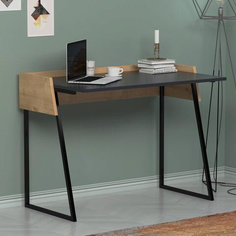 Birou, Lagomood, Rone, 103.6×77.5×56.8 cm, Antracit / Stejar Lagomood