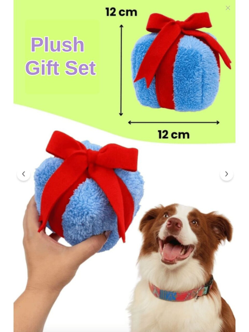 Jucărie pentru câini, Paws &amp; Whiskers, Havhav 1035, MATERIAL TEXTIL PLUȘAT/MATERIAL TEXTIL POLIESTER, Mov / Alb / Albastru - imagine 4