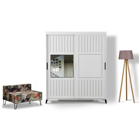 Dulap pentru haine, Comforty, Pasific Home Fuga, 190x216x60 cm, Alb 190x216x60 imagine 2022