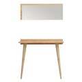 Set masa si oglinda Banevento, Mod Design, crem