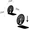 Suport lumanare, Tree Of Life, Metal, Grosime: 1 mm, Negru