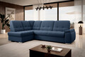 Coltar extensibil stanga 3 locuri ELTAP, LT-40GO, Sado, 272x192x95 cm, lemn/poliester, albastru