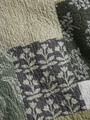 Lenjerie de pat pentru o persoana Patchwork, Homla, 140x200 cm, 2 piese, bumbac, verde