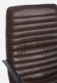 Scaun de birou Gregory Vintage, Bizzotto, piele ecologica, maro