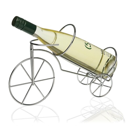 Suport pentru sticla de vin Bike, Versa, 33.5 x 10.5 x 21.5 cm, metal 10.5