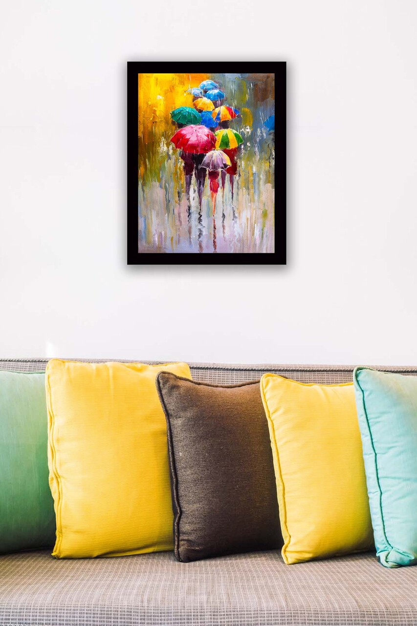 Tablou decorativ SC0294 Cadru: 100% LEMN (grosime: 3 cm) Multicolor