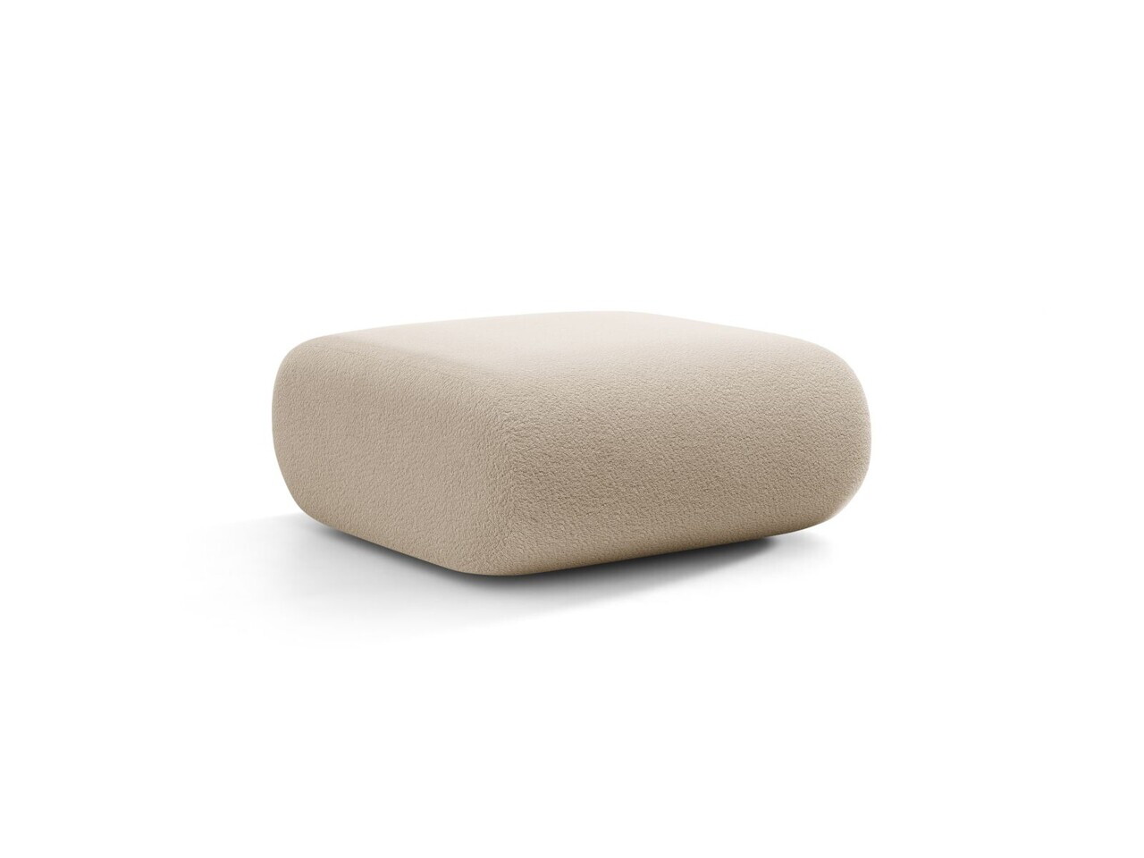 Taburet, Neo, Micadoni Home, 60x85x44 cm, tesatura Boucle, bej — imaginea 3