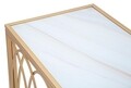 Consola Arc, Mauro Ferretti, 160x40x79 cm, fier, negru/auriu