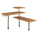 Raft de colt pentru bucatarie cu 3 nivele, 5five, 45 x 43 x 38.5 cm, bambus