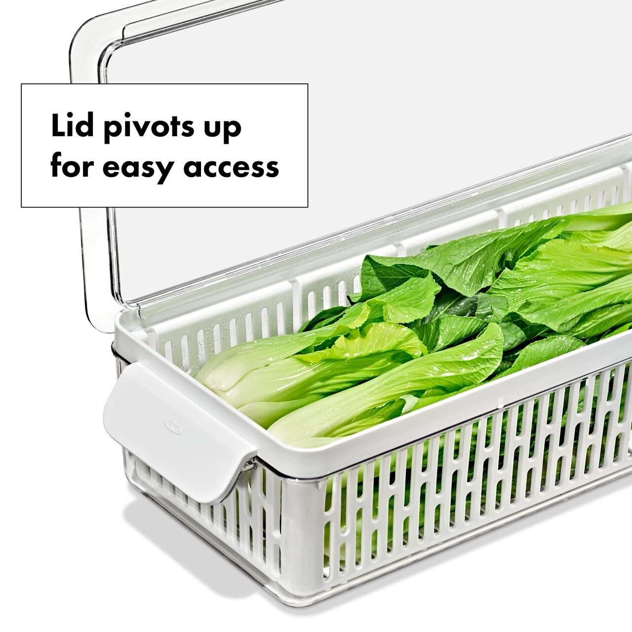 Recipient pentru pastrare legume, plastic, 35,1 x 18,9 x 11,8 cm, "Produce Saver" - OXO - imagine 10