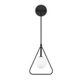 Aplica de perete, Fulgor, 942FLG2106, Metal, Alb/Negru