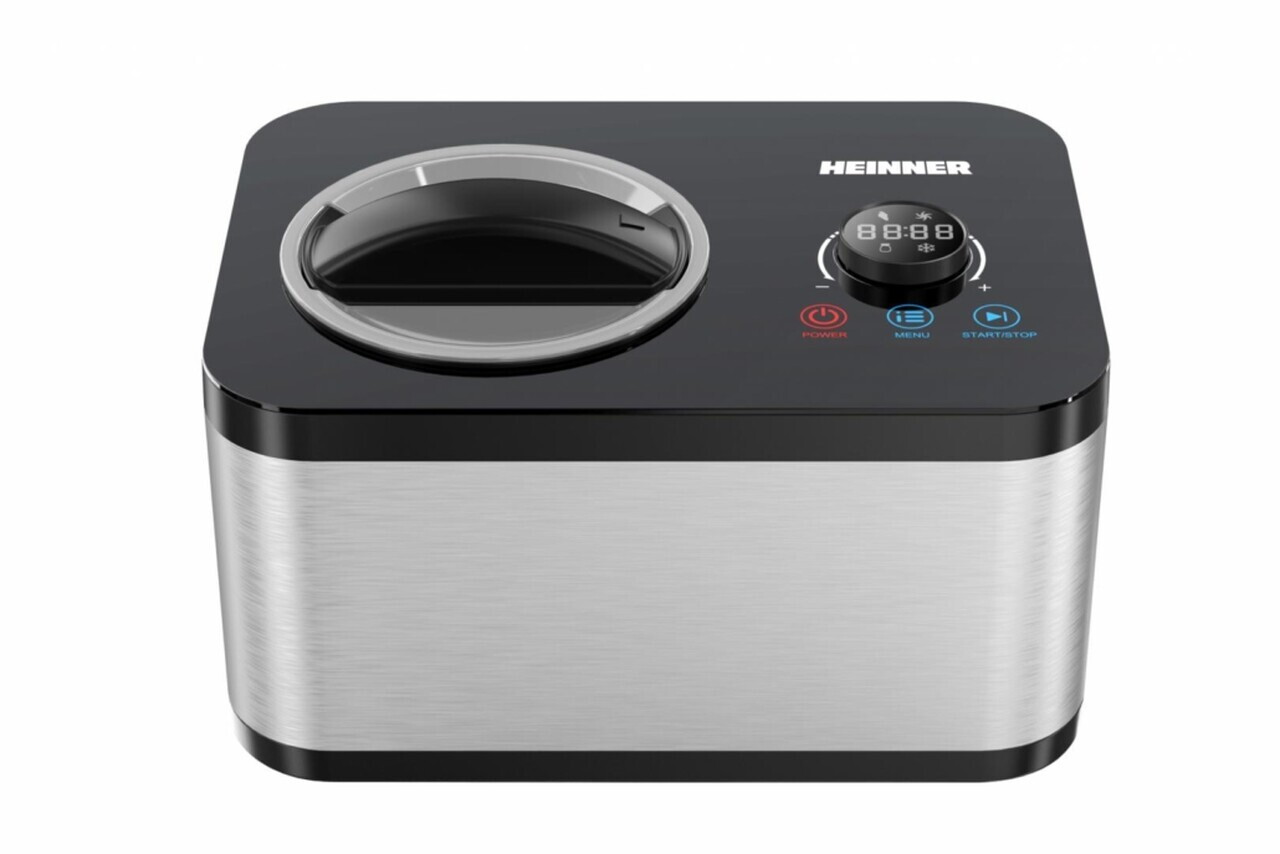 Masina inghetata SweetFreeze, Heinner, 120W, 1.5L, argintiu/negru - view 3