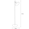 Lampadar, Tatum, 584TTM1507, Metal, Negru