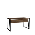 Birou, Puqa Design, Kemer, 140x74x70 cm, PAL, Nuc / Negru