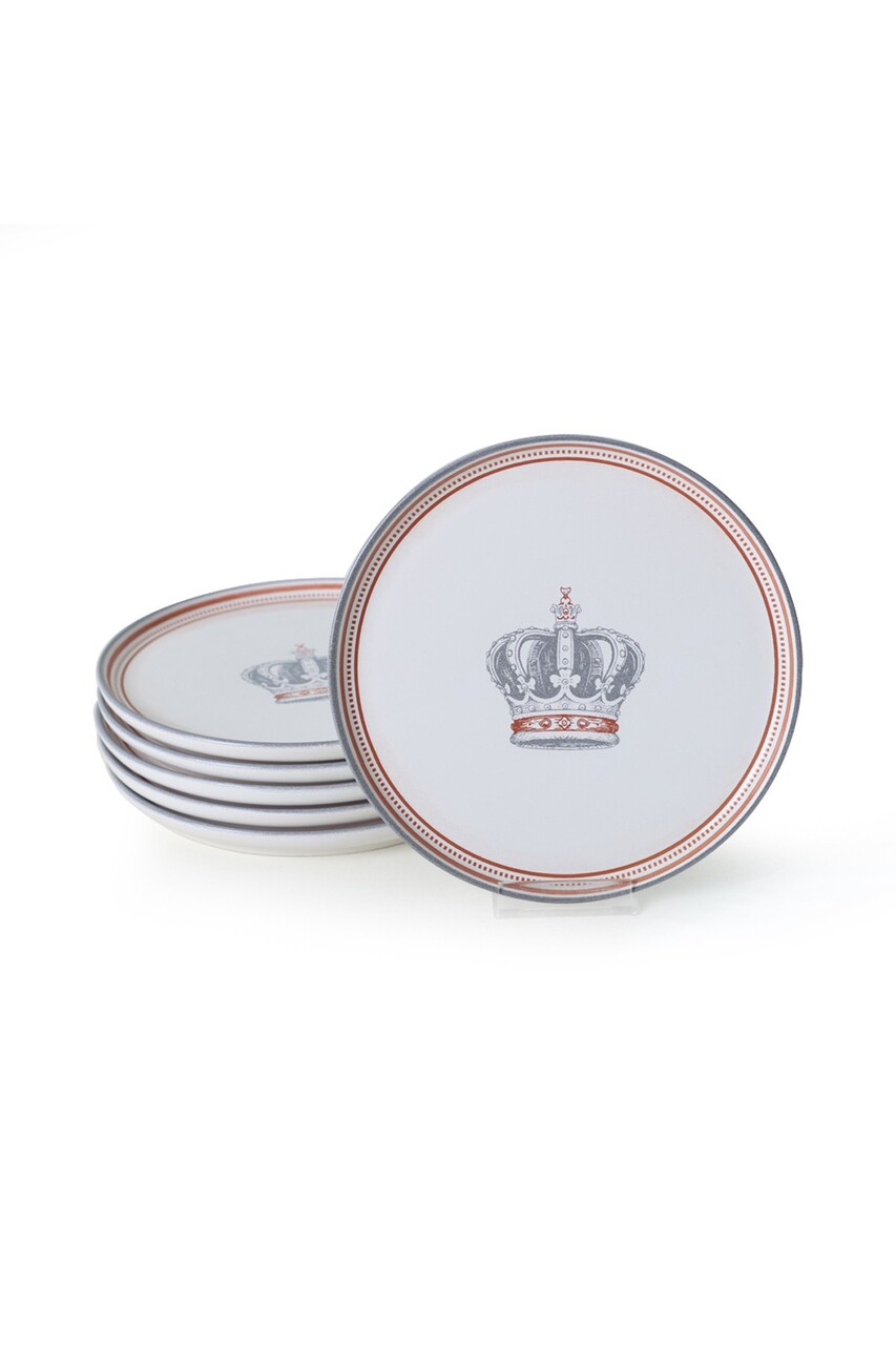 Set platouri servire desert, Hermia, 275KRM2323, Antibacterian, Alb - imagine 5